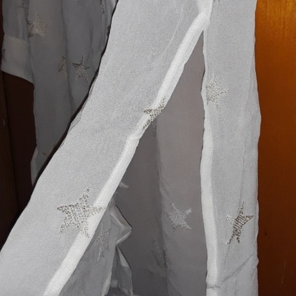 Michael Stars White Long Sleeve Embroidered Top - Picture 5 of 7